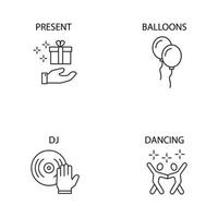 Event icons set . Event pack symbol vector elements for infographic web