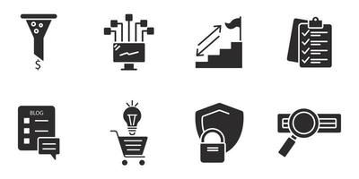 SEO icons set . SEO pack symbol vector elements for infographic web