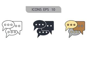 communication icons  symbol vector elements for infographic web