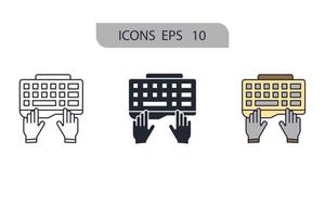 practice icons  symbol vector elements for infographic web