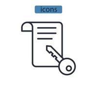 Keyword Research icons  symbol vector elements for infographic web