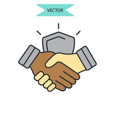 trust icons  symbol vector elements for infographic web