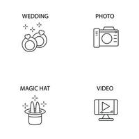 Event icons set . Event pack symbol vector elements for infographic web