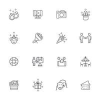 Event icons set . Event pack symbol vector elements for infographic web