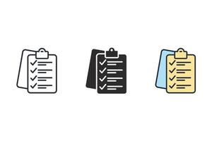 Checklist icons  symbol vector elements for infographic web