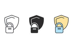 protection icons  symbol vector elements for infographic web