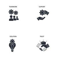 collaboration icons set . collaboration pack symbol vector elements for infographic web