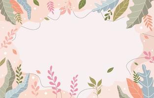 Floral Background with Pastel Color vector