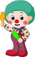 cute clown cartoon vector