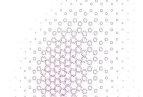 Light purple, pink vector pattern with spheres.