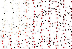 Light Red vector background with triangles, circles, cubes.