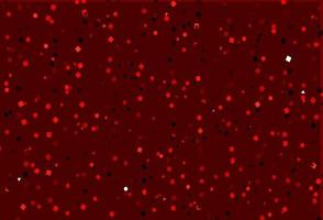 plantilla de vector rojo claro con cristales, círculos, cuadrados.