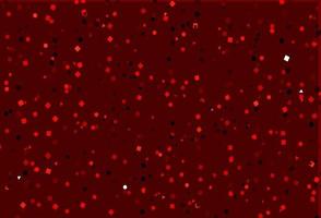 Light Red vector template with crystals, circles, squares.