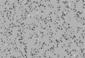 Light Silver, Gray vector background with bubbles.