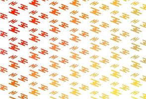 Light Yellow, Orange vector pattern with narrow lines.
