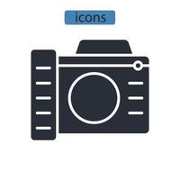 elementos de vector de símbolo de iconos de foto para web de infografía