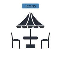 Tent icons  symbol vector elements for infographic web