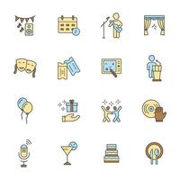 Event icons set . Event pack symbol vector elements for infographic web
