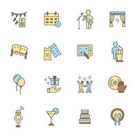 Event icons set . Event pack symbol vector elements for infographic web