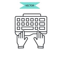 practice icons  symbol vector elements for infographic web