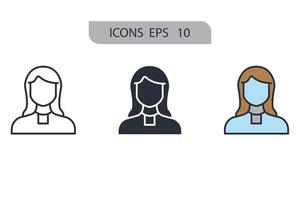 Pharmacist icons  symbol vector elements for infographic web