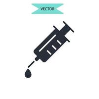 syringe icons  symbol vector elements for infographic web