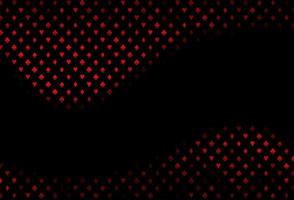 textura de vector rojo oscuro con naipes.