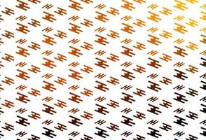 Light Yellow, Orange vector pattern with narrow lines.