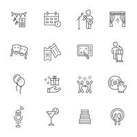 Event icons set . Event pack symbol vector elements for infographic web