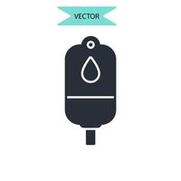 blood glucose icons  symbol vector elements for infographic web