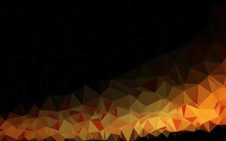 Dark Orange vector polygonal template.