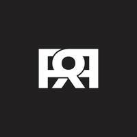 letter rr key hole to success simple geometric logo vector