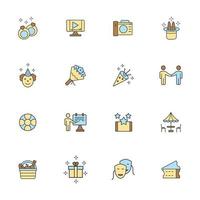 Event icons set . Event pack symbol vector elements for infographic web