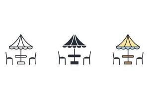 Tent icons  symbol vector elements for infographic web