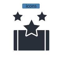 revisa los elementos del vector del símbolo de los iconos para la web infográfica