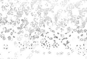 Light Silver, Gray vector pattern with spheres.