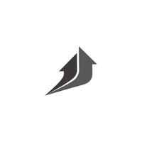 motion movement arrows geometric logo vector