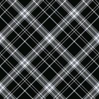 Classis squared plaid pattern in black and white for jacket, skirt, shirt, dresses, table clothes and other fabric design vector