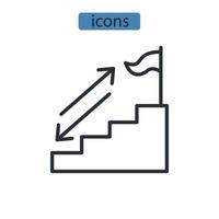 goal icons  symbol vector elements for infographic web