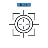 iconos de geolocalización símbolo elementos vectoriales para web infográfico vector