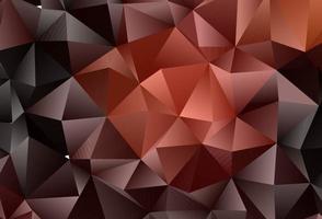 Dark Red vector polygon abstract backdrop.