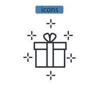 Gift box icons  symbol vector elements for infographic web