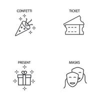 Event icons set . Event pack symbol vector elements for infographic web