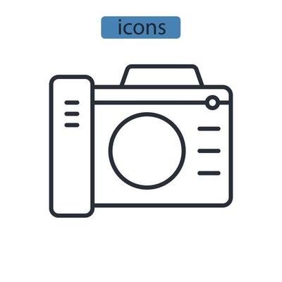 photo icons  symbol vector elements for infographic web