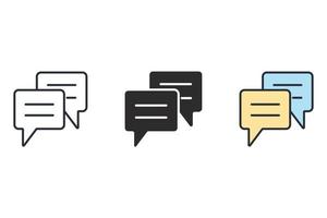 online chat icons  symbol vector elements for infographic web