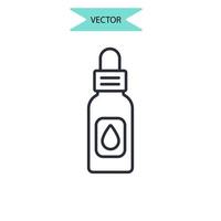 healing oils icons  symbol vector elements for infographic web