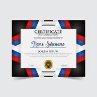 Diploma Certificate of achievement template in vector. Award Templates, achievements for companies, Best Prize Documents vector