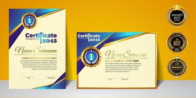 Modern Design Certificate layout concept. Simple elegant and luxurious elegant modern design diploma background vector award certificate template