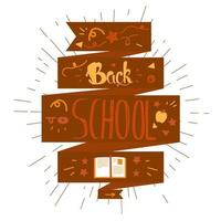 Back To School Lettering vector