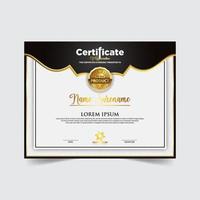 Professional certificate template diploma award design vector